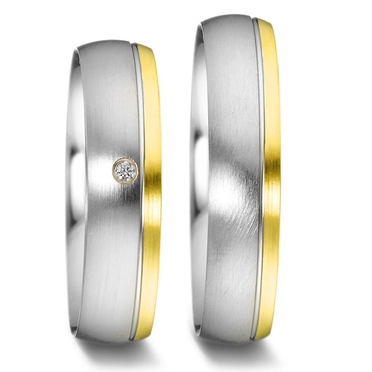 Produktbild: Weidner Trauringe/Eheringe Partnerringe, Trauringe,  Bicolor 62038