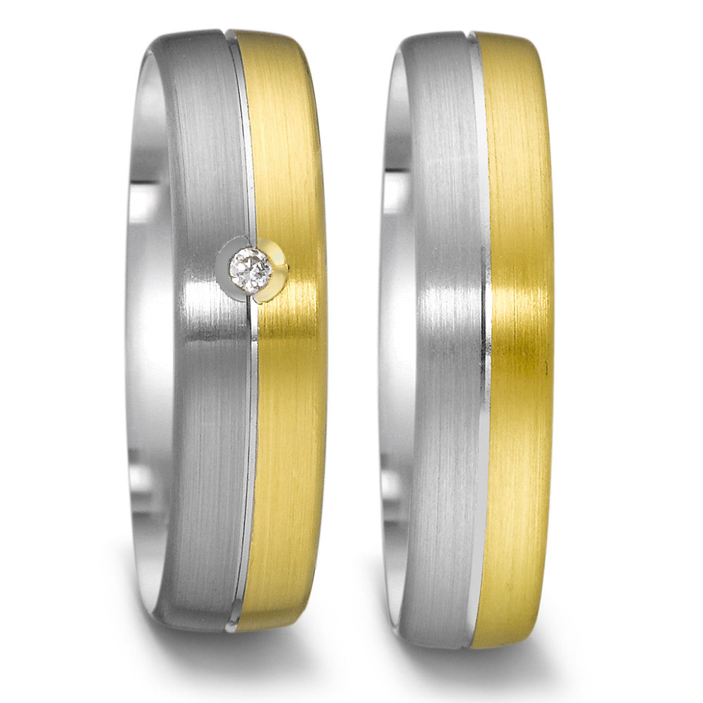 Produktbild: Weidner Trauringe/Eheringe Partnerringe, Trauringe, Bicolor 62085