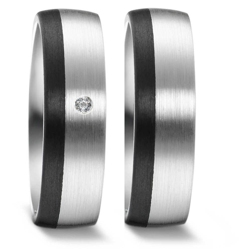 Produktbild: Weidner Trauringe/Eheringe Carbon Bicolor 62373