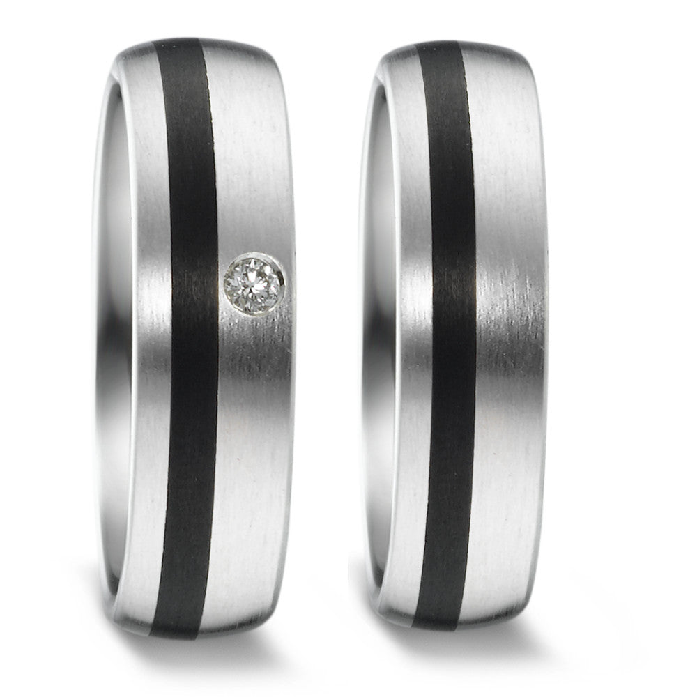 Weidner Trauringe/Eheringe Carbon Bicolor 62630