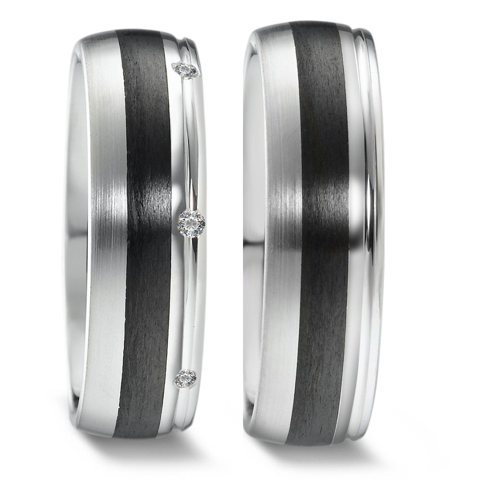 Weidner Trauringe/Eheringe Carbon Bicolor 62633