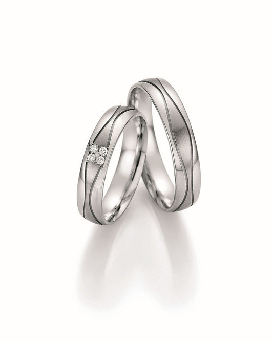Produktbild: Nowotny Collection Ruesch Trauringe/Eheringe Honeymoon Infinity 66/35090-045-66/35100-045