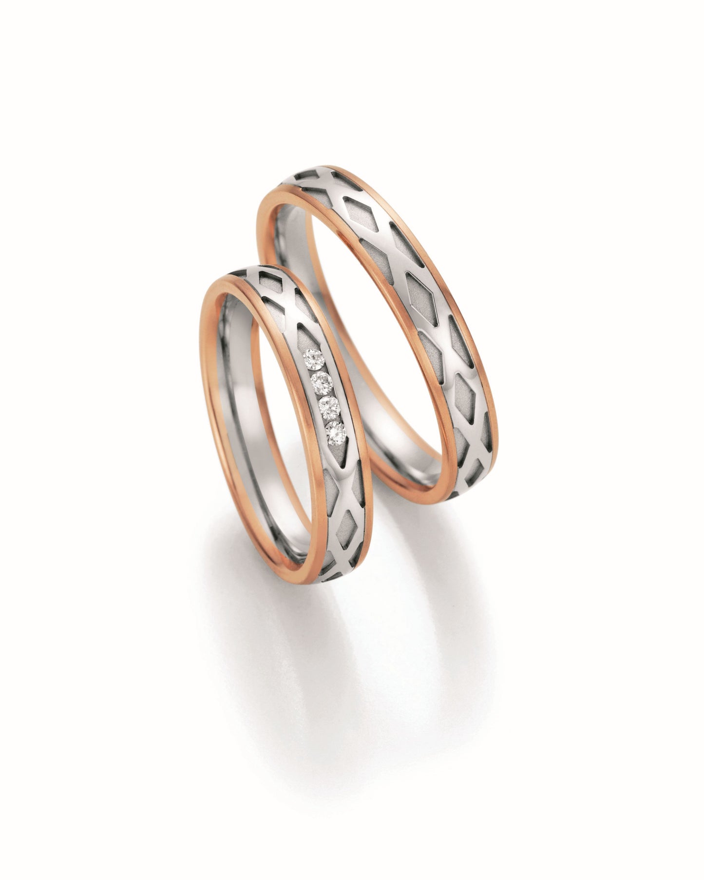 Produktbild: Nowotny Collection Ruesch Trauringe/Eheringe Honeymoon Symphony Bicolor 66/36130-040-66/36140-040