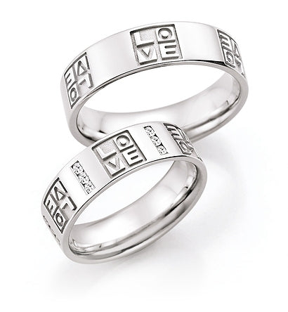 Produktbild: Nowotny Collection Ruesch Trauringe/Eheringe Hearts Love Infinity 66/38090-060-66/38100-060
