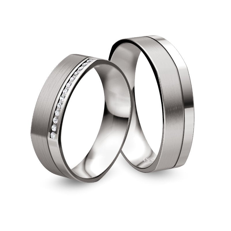 Produktbild: Nowotny Collection Ruesch Trauringe/Eheringe Honeymoon Solid V 66/45010/055-66/45020/055