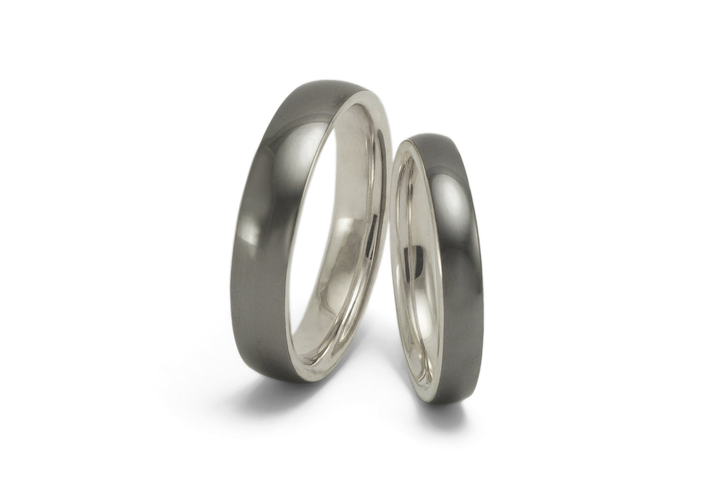 Produktbild: Tantal/Silber Trauringe Axial by Haudarin