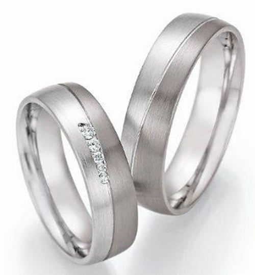 Produktbild: Nowotny Collection Ruesch Trauringe Honeymoon Oro Palladium Bicolor 66/64010/055-66/64020/055