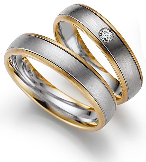 Produktbild: Gerstner Bicolor Trauringe (Weißgold/Gelbgold) - 4/20132/5