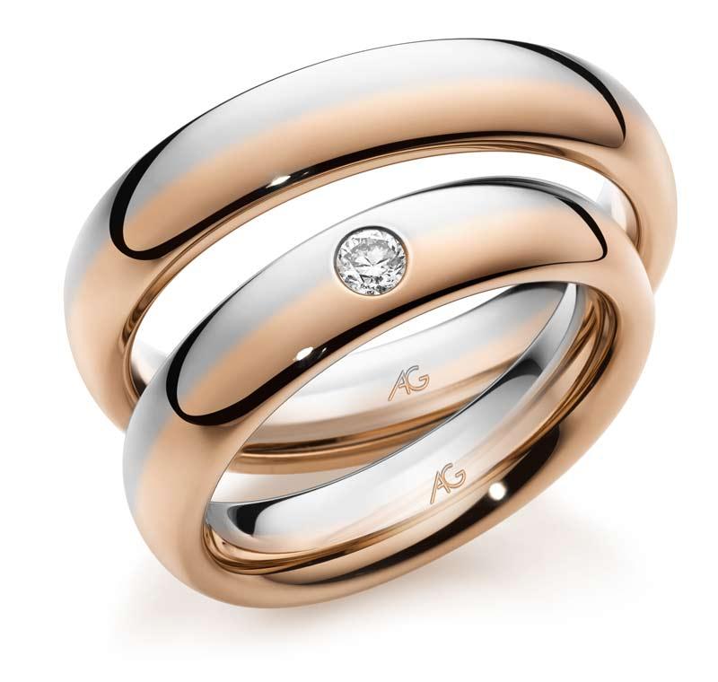 Produktbild: Gerstner Eheringe/Trauringe Bicolor 28833/5-4/28833/5*1b0.10