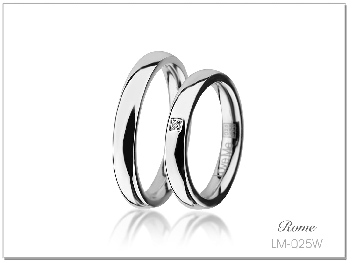 love me forever Silber collection Trauringe LS-025W