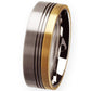 Ernstes Design Trauringe/Eheringe R76-R77 Stahl/750er Gold