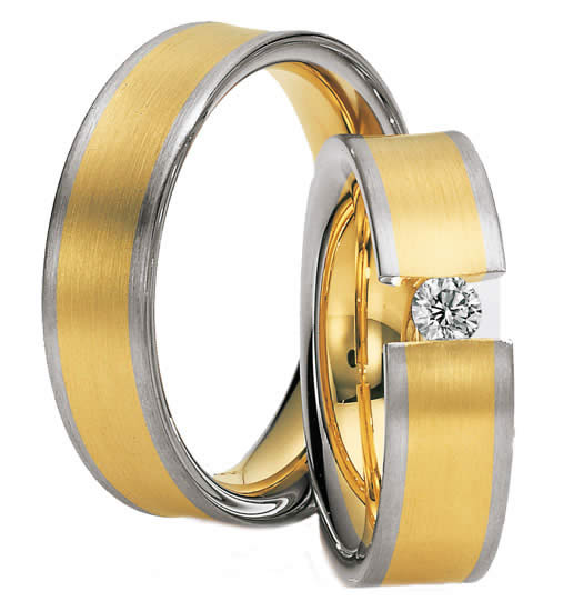 Produktbild: Saint Maurice Bicolor Trauringe 81325-81324