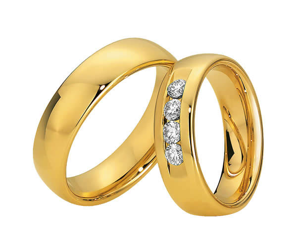 Saint Maurice Gelbgold Trauringe/Eheringe 81333-81332