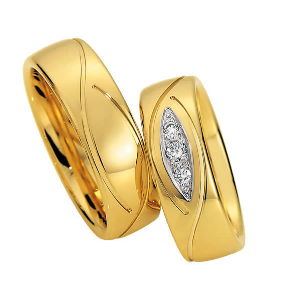 Saint Maurice Gelbgold Trauringe/Eheringe 81339-81338