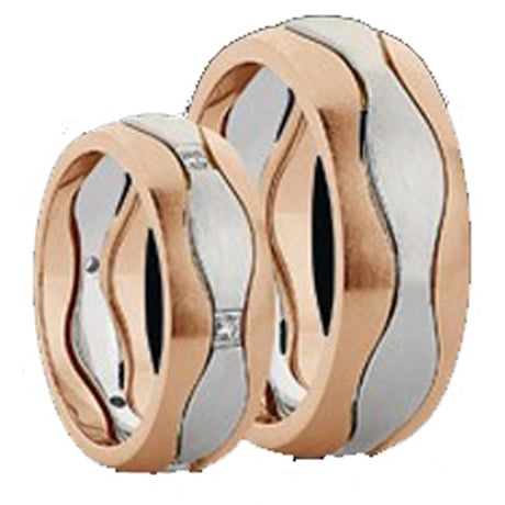 Produktbild: Schwarz Trauringe/Eheringe Bicolor Sabogo SW220