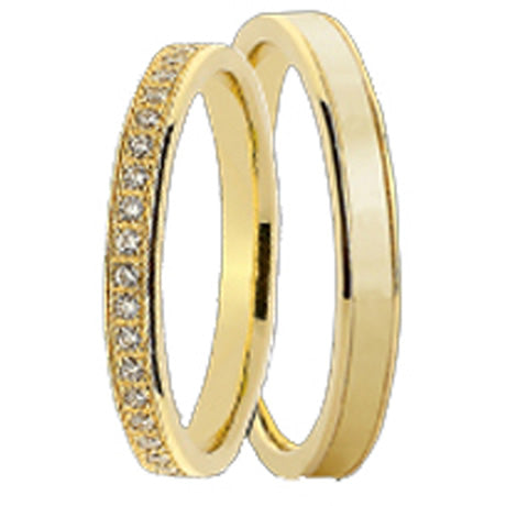 Produktbild: Schwarz Trauringe/Eheringe Gelbgold Sabogo SW263