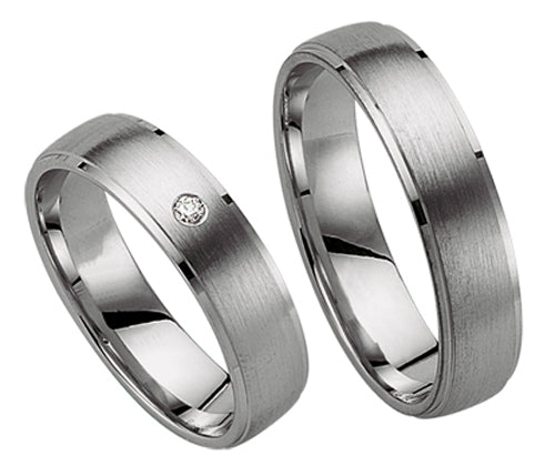 Produktbild: Schwarz Trauringe/Eheringe Pd/Pt SW532