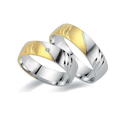 Produktbild: Schwarz Trauringe/Eheringe Crazy Love Bicolor SW544