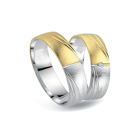 Produktbild: Schwarz Trauringe/Eheringe Crazy Love Bicolor SW550