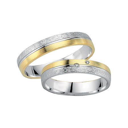 Produktbild: Schwarz Trauringe/Eheringe Crazy Love Bicolor SW557