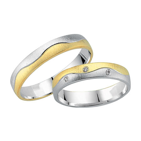 Schwarz Trauringe/Eheringe Crazy Love Bicolor SW558
