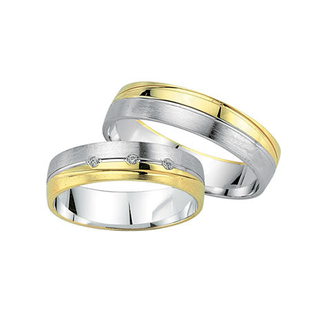 Produktbild: Schwarz Trauringe/Eheringe Crazy Love Bicolor SW560