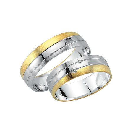 Produktbild: Schwarz Trauringe/Eheringe Crazy Love Bicolor SW565