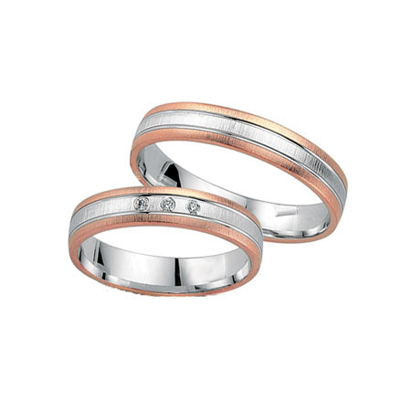 Produktbild: Schwarz Trauringe/Eheringe Crazy Love Bicolor SW570