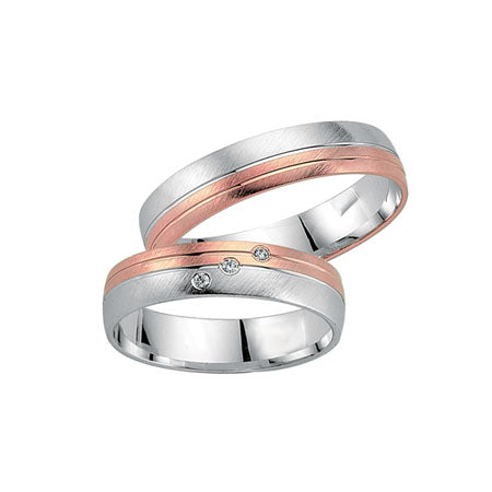 Produktbild: Schwarz Trauringe/Eheringe Crazy Love Bicolor SW577