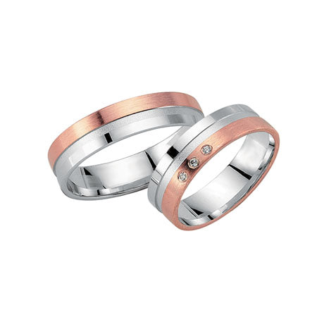 Produktbild: Schwarz Trauringe/Eheringe Crazy Love Bicolor SW578