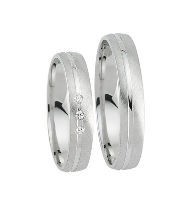 Schwarz Eheringe/Trauringe Pure Love 925-148