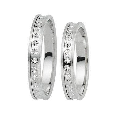 Schwarz Eheringe/Trauringe Pure Love 925-167