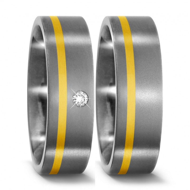 TitanFactory Trauringe/Eheringe 51092/001/003/7201-51092/001/000/7201