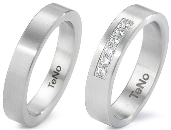 Produktbild: TeNo Trauringe/Eheringe DELUXX YUNIS 069.0100.XX-069.01P01.XX