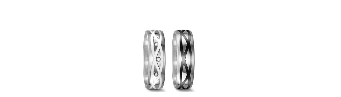 Eheringe Wolfram - Tungsten