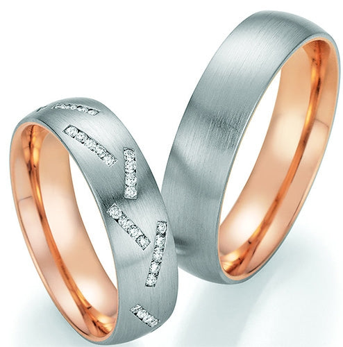 Nowotny Collection Ruesch Eheringe Honeymoon Bicolor 02/51030/055-02/51040/055