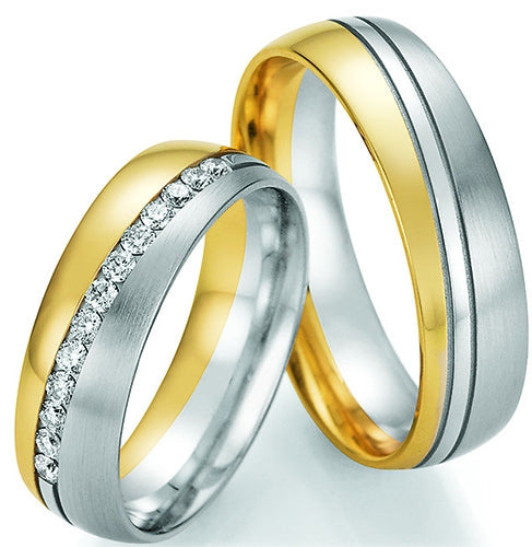 Nowotny Collection Ruesch Eheringe Honeymoon Bicolor 02/51150/060-02/51160/060