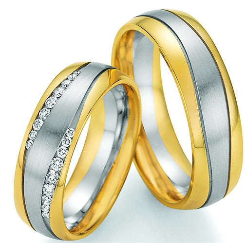Nowotny Collection Ruesch Eheringe Honeymoon Premium Bicolor 02/51170/065-02/51180/065