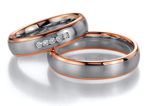 Nowotny Collection Ruesch Trauringe/Eheringe Bicolor 02/40030/050-02/40040/050
