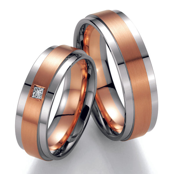 Nowotny Collection Ruesch Eheringe/Trauringe Bicolor 02/40070/065-02/40080/065