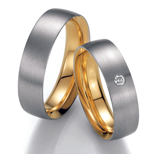 Nowotny Collection Ruesch Eheringe/Trauringe Bicolor 02/40530/060-02/40540/060