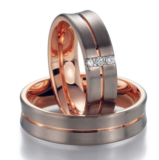 Nowotny Collection Ruesch Eheringe/Trauringe Bicolor 02/40550/060-02/40560/060