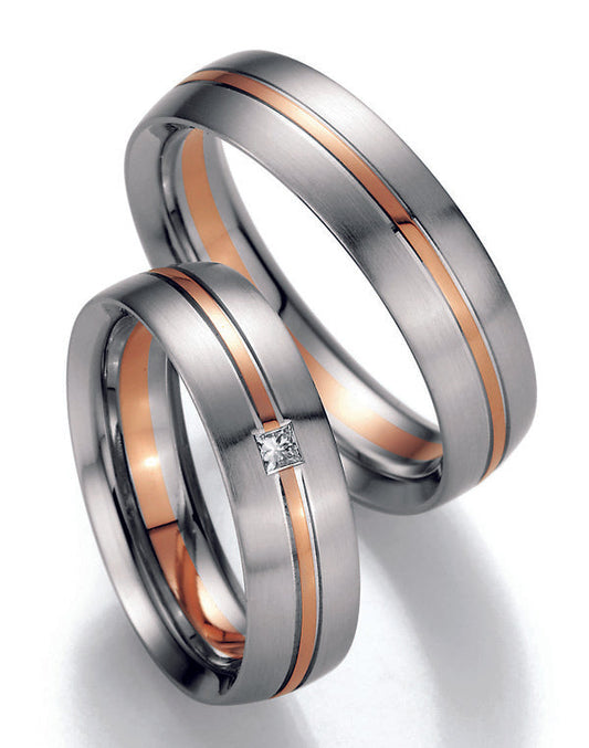 Nowotny Collection Ruesch Eheringe/Trauringe Bicolor 02/40670/060-02/40680/060