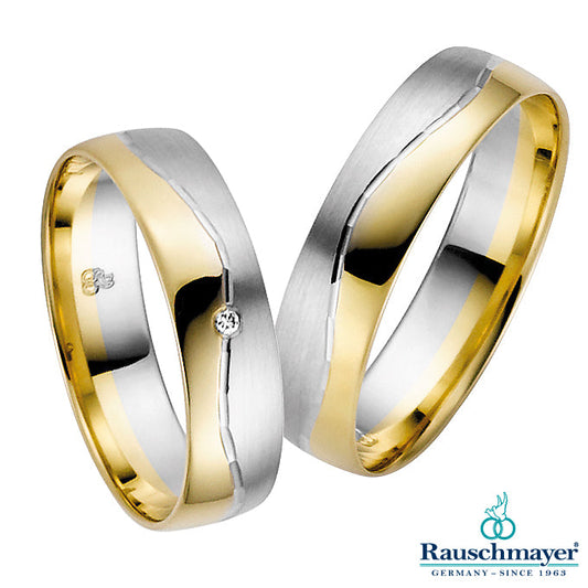 Rauschmayer Trauringe/Eheringe First - Easy Line/New Generation Bicolor 2103683-2003683