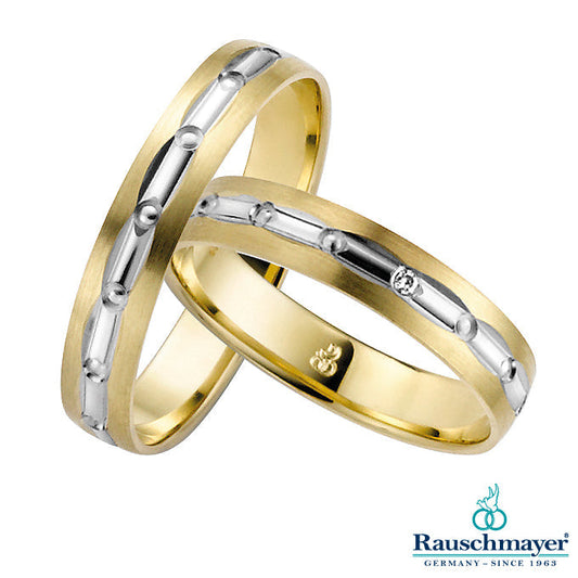 Rauschmayer Eheringe First - Easy Line/New Generation Bicolor 2103686-2003686