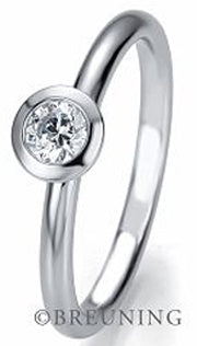 Breuning Weißgold Verlobungsring/Solitärring/Vorsteckring 48/04782