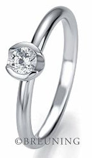 Breuning Weißgold Verlobungsring/Solitärring/Vorsteckring 48/04788
