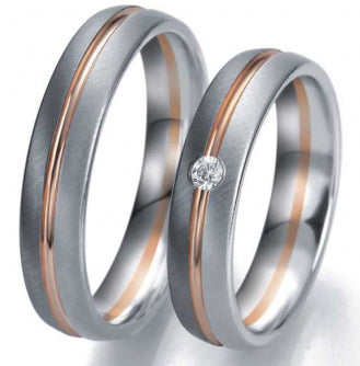 Breuning Trauringe Black and White 48/06331- 48/06332