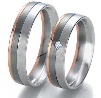 Breuning Trauringe Black and White 48/06335- 48/06336