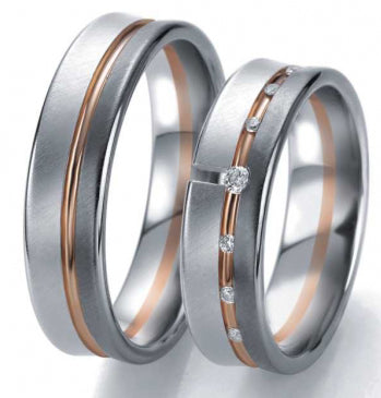 Breuning Trauringe Black and White 48/06337- 48/06338